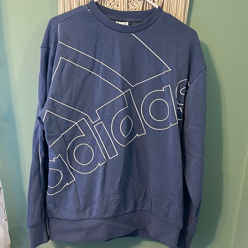 ADIDAS Women’s Crewneck Sweatshirt Indigo Blue Size Medium